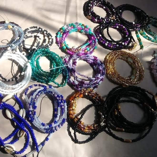 CUSTOM WAIST BEADS ( TIE ONS )