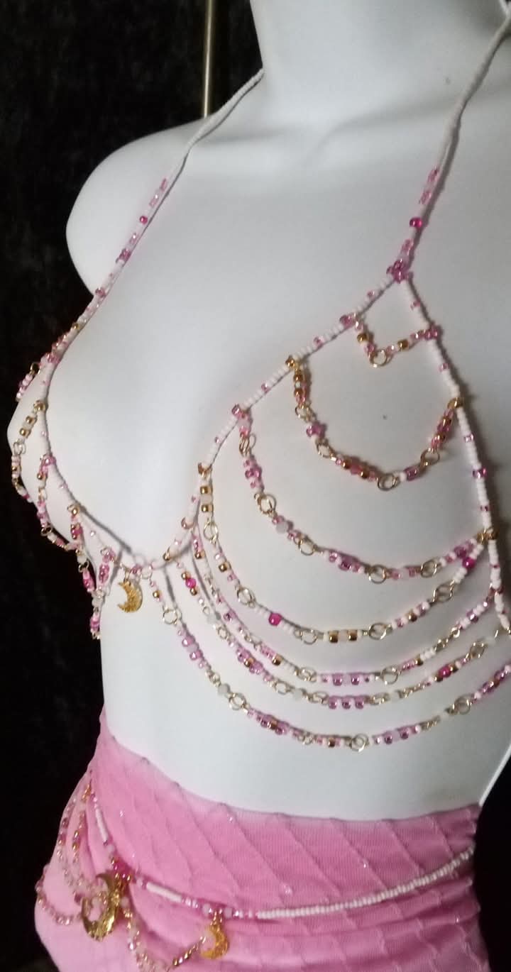 GODDESS BRAS ( CUSTOM BEADED BRA )