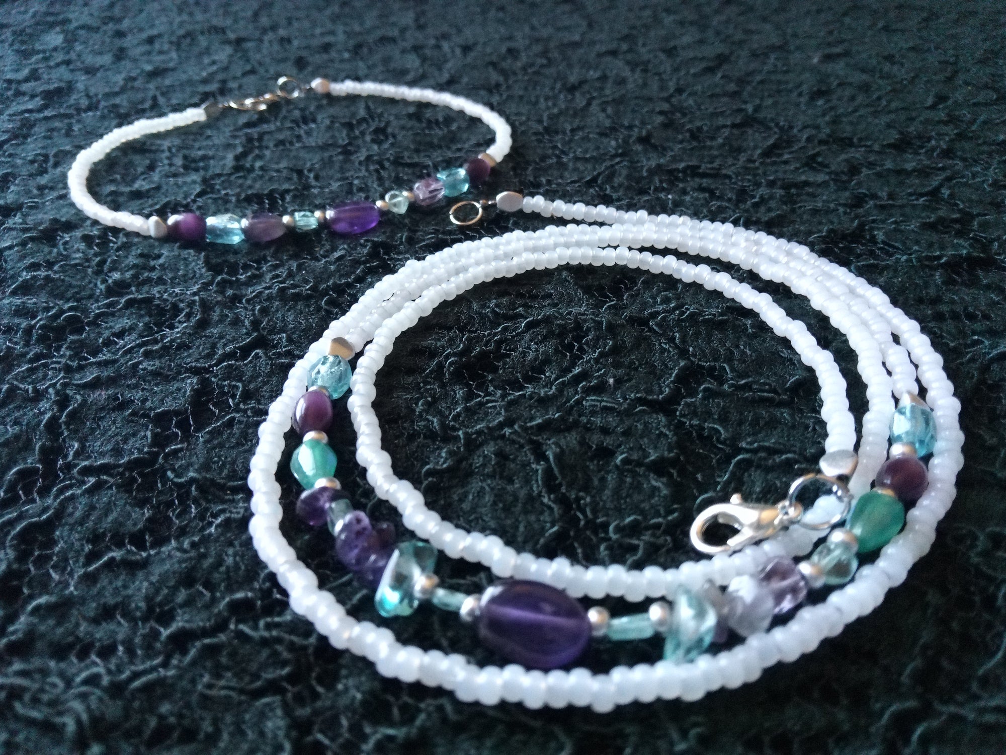 HER INNER PEACE ( AMETHYST & APATITE)
