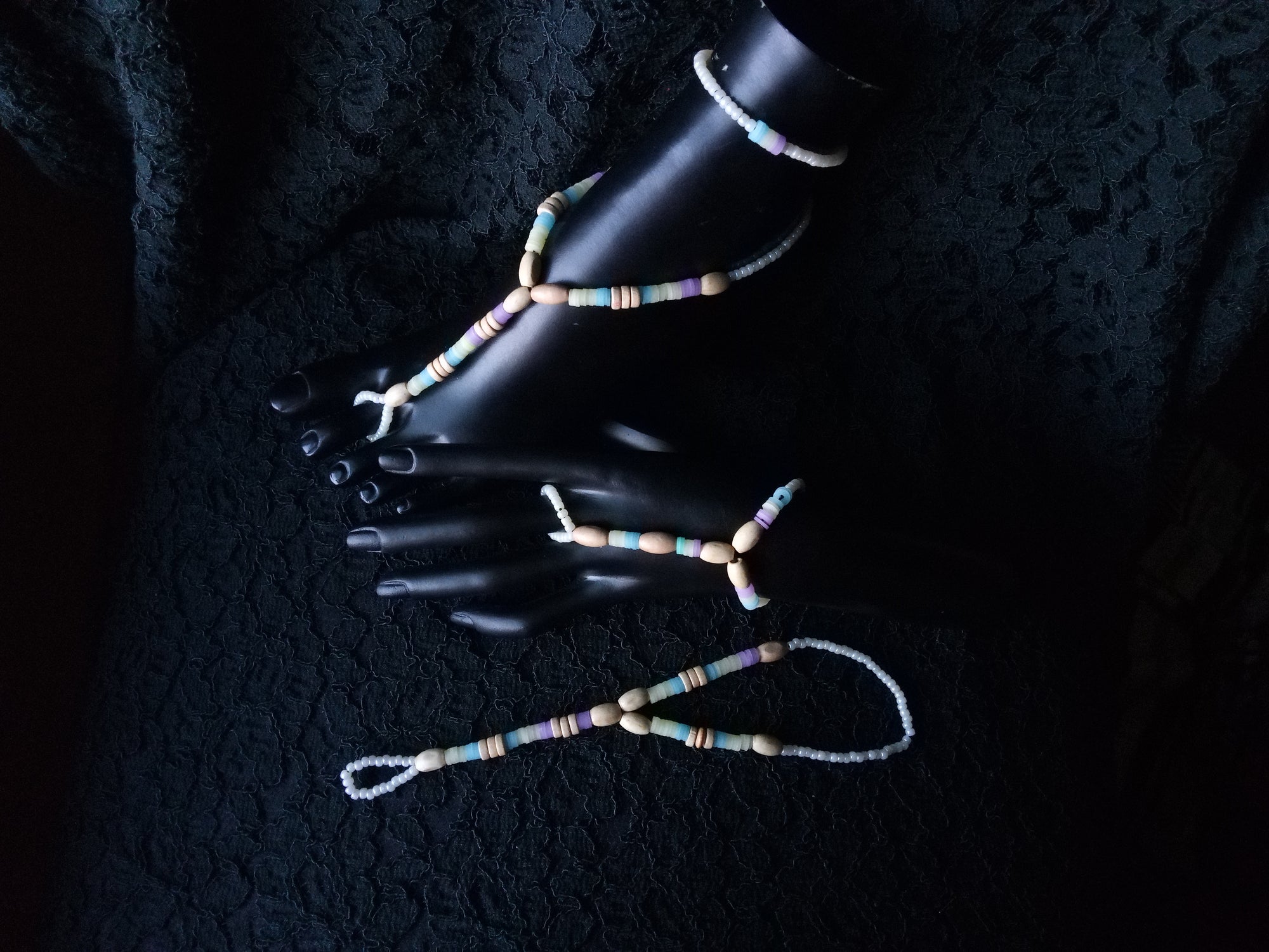 CARIBBEAN TWIST ( STRETCH FOOT JEWELRY SET )