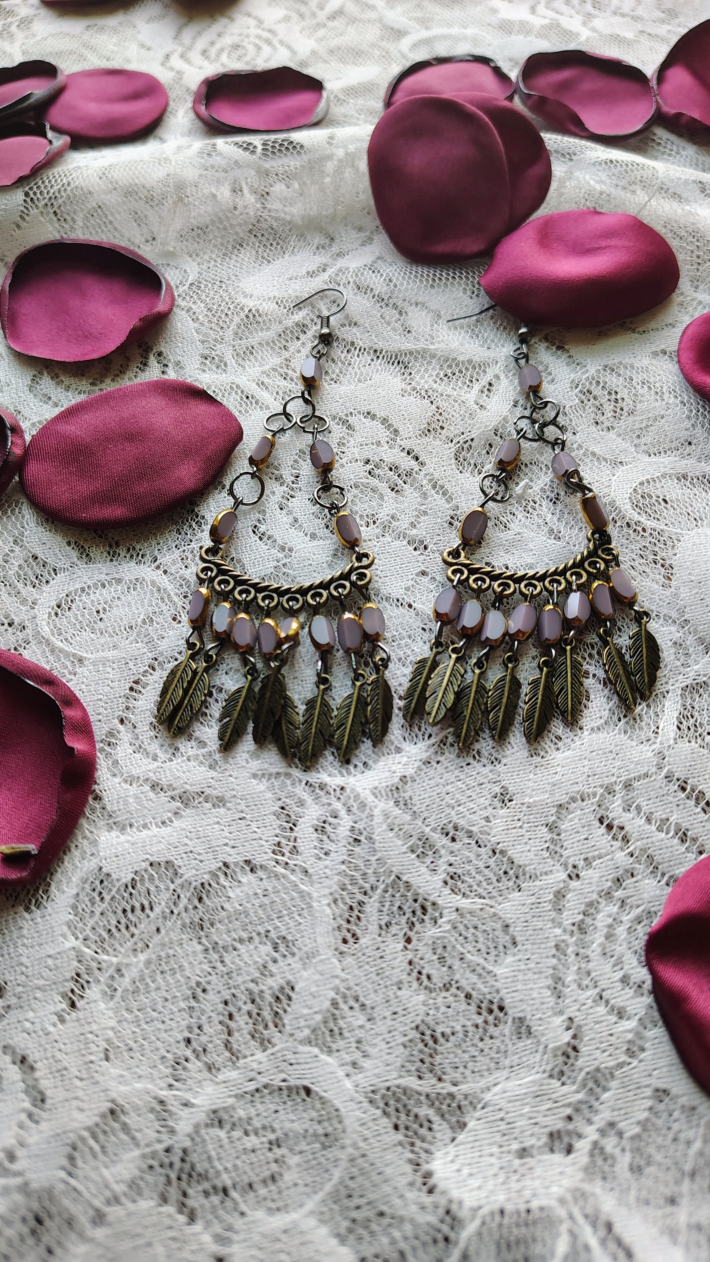 PRECIOUS FEATHER EARRINGS