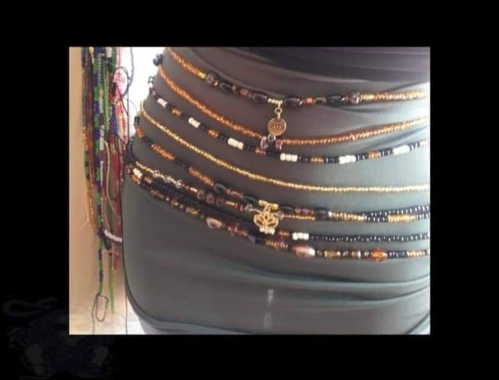 CUSTOM WAIST BEADS ( TIE ONS )