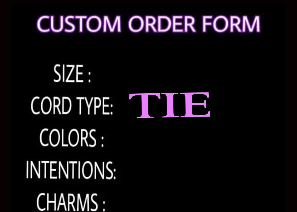 CUSTOM WAIST BEADS ( TIE ONS )