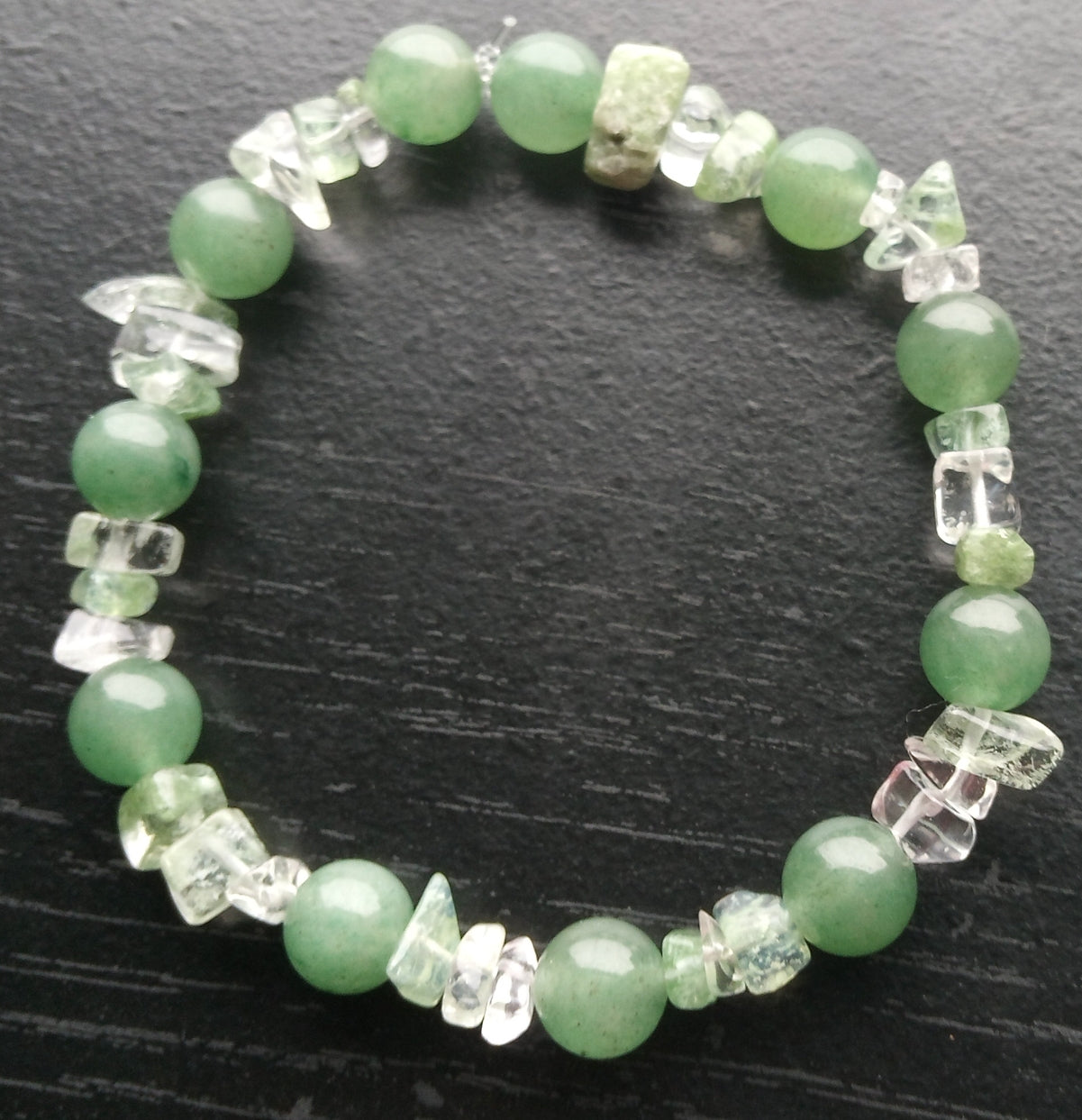 GREEN AVENTURINE stretch bracelet
