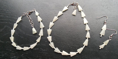 GREEN AVENTURINE anklet bracelet set