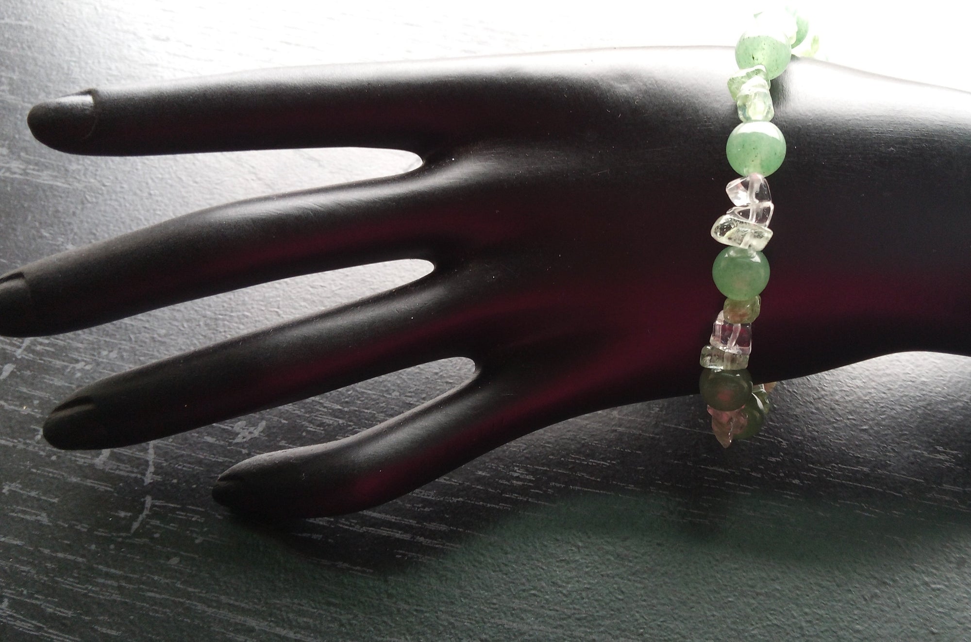 GREEN AVENTURINE stretch bracelet