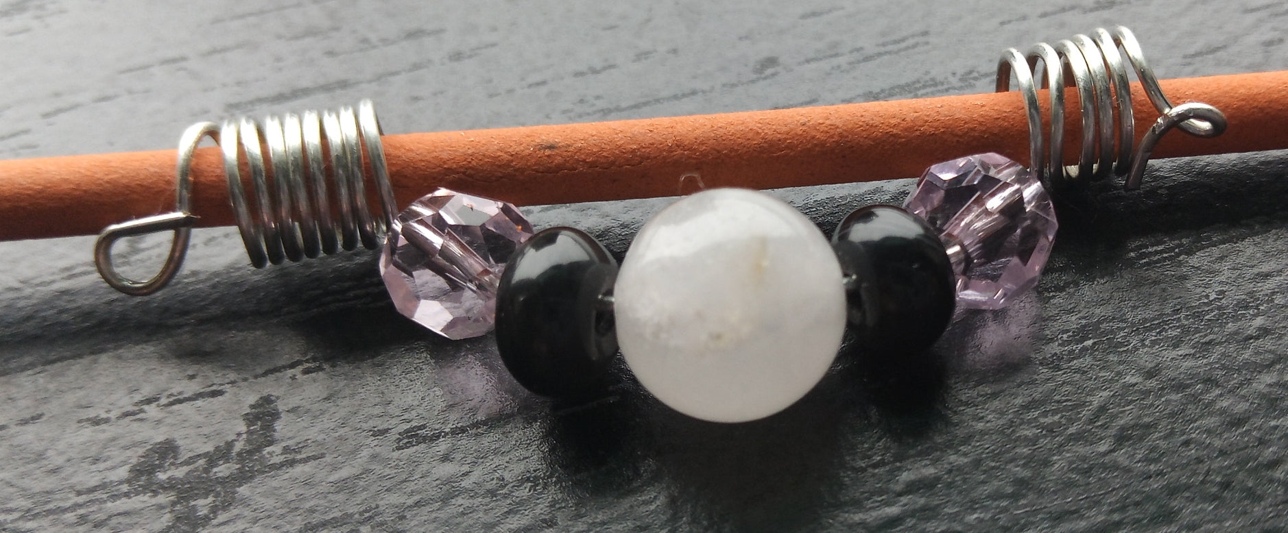 ROSE QUARTZ & ONXY loc coils