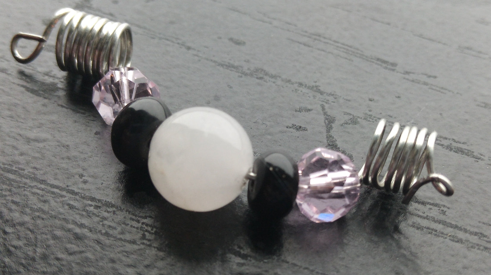 ROSE QUARTZ & ONXY loc coils