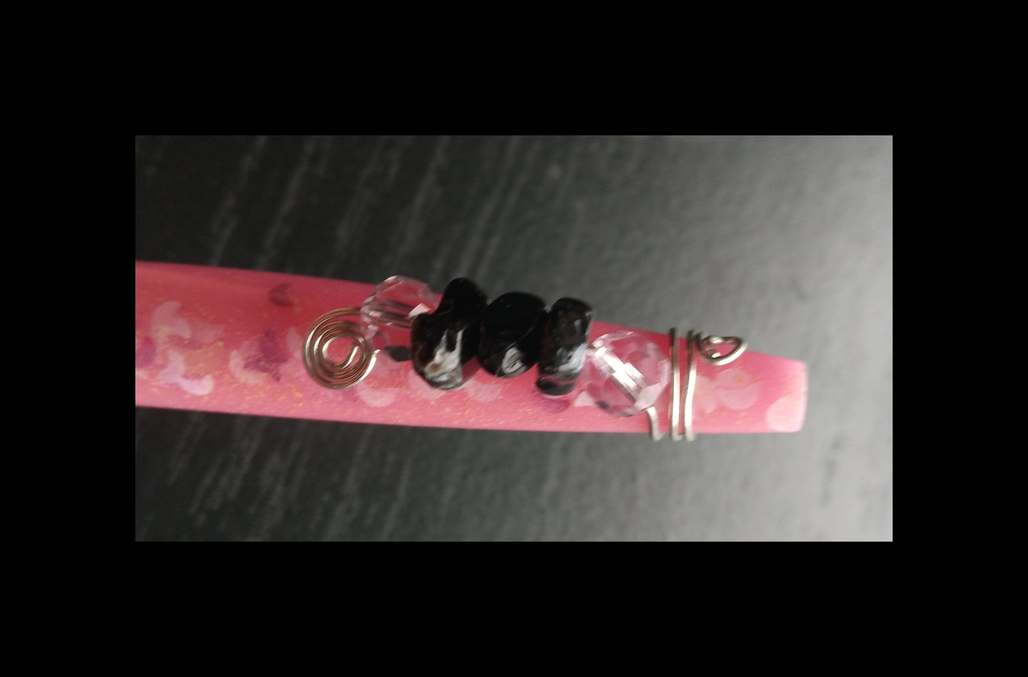ROSE QUARTZ & ONXY loc coils