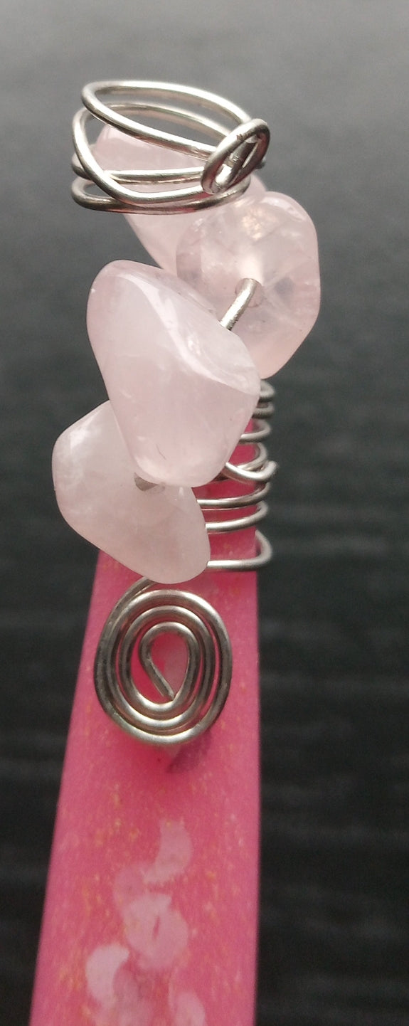 ROSE QUARTZ & ONXY loc coils