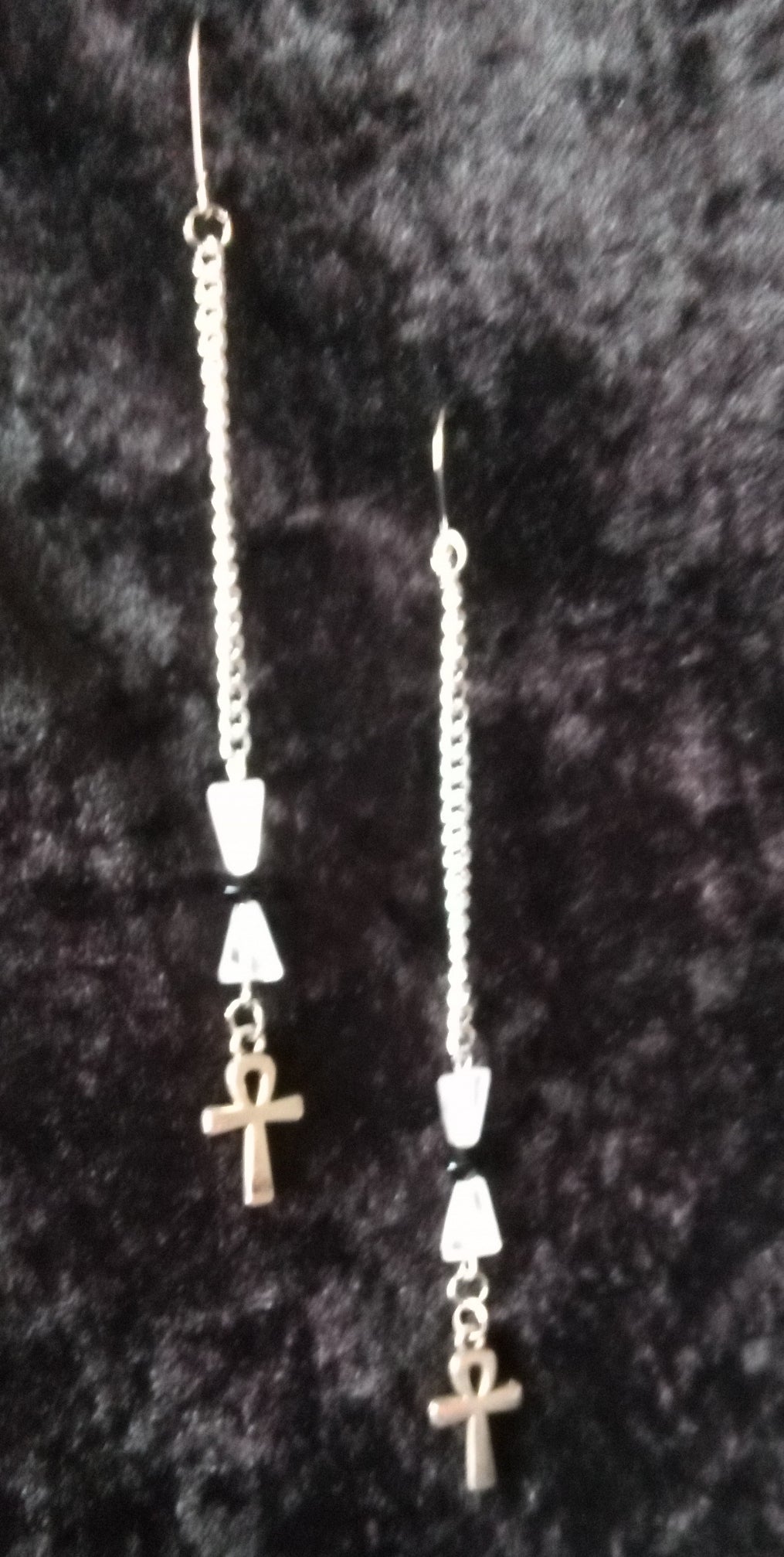 ROSE QUARTZ & ONXY chain body necklace