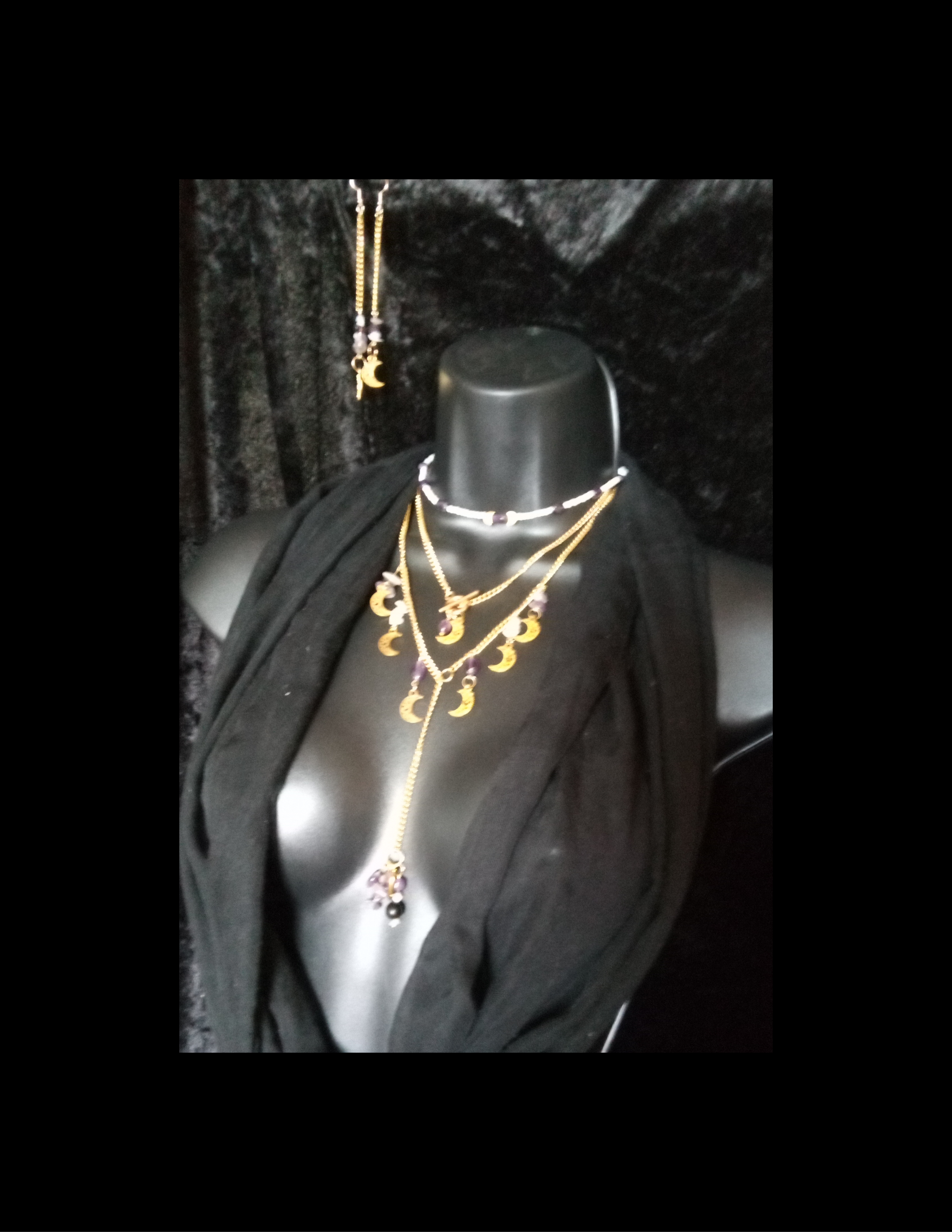 AMETHYST&MOONSTONE (layered necklace)