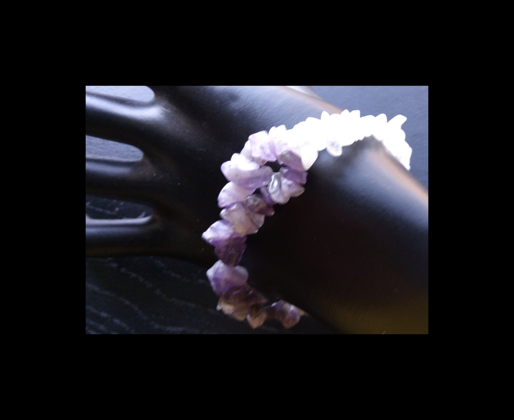 AMETHYST AND MOONSTONE ( infinity bracelet)