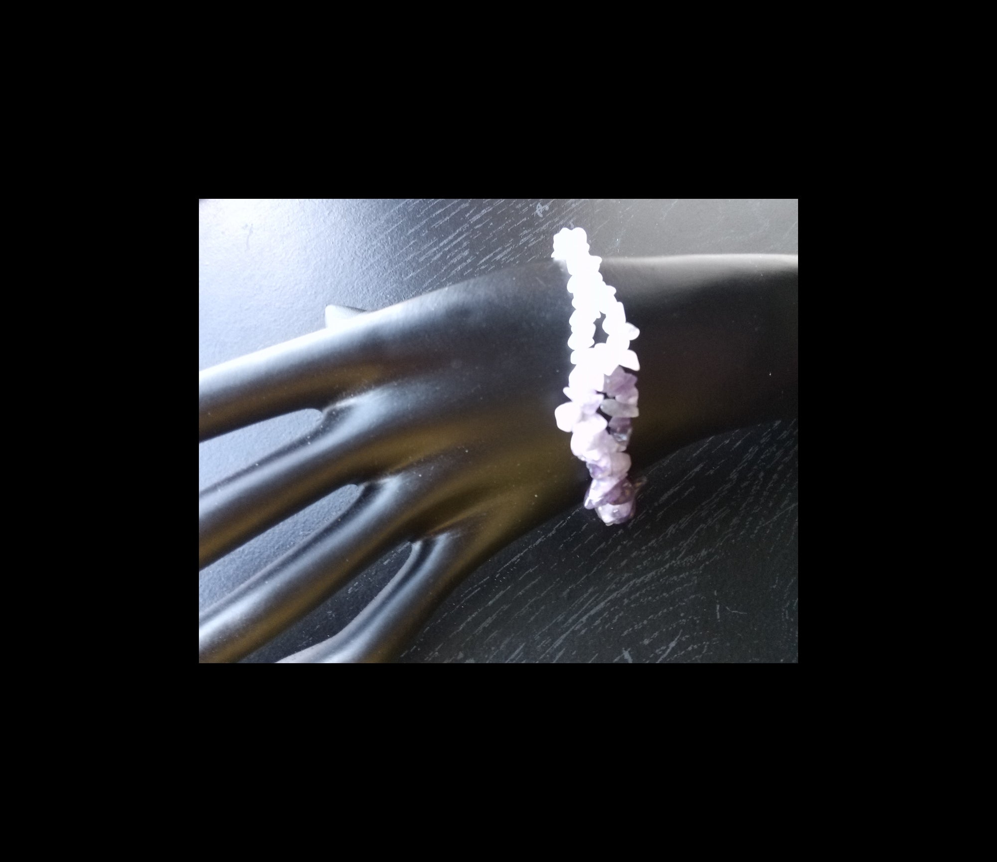 AMETHYST AND MOONSTONE ( infinity bracelet)