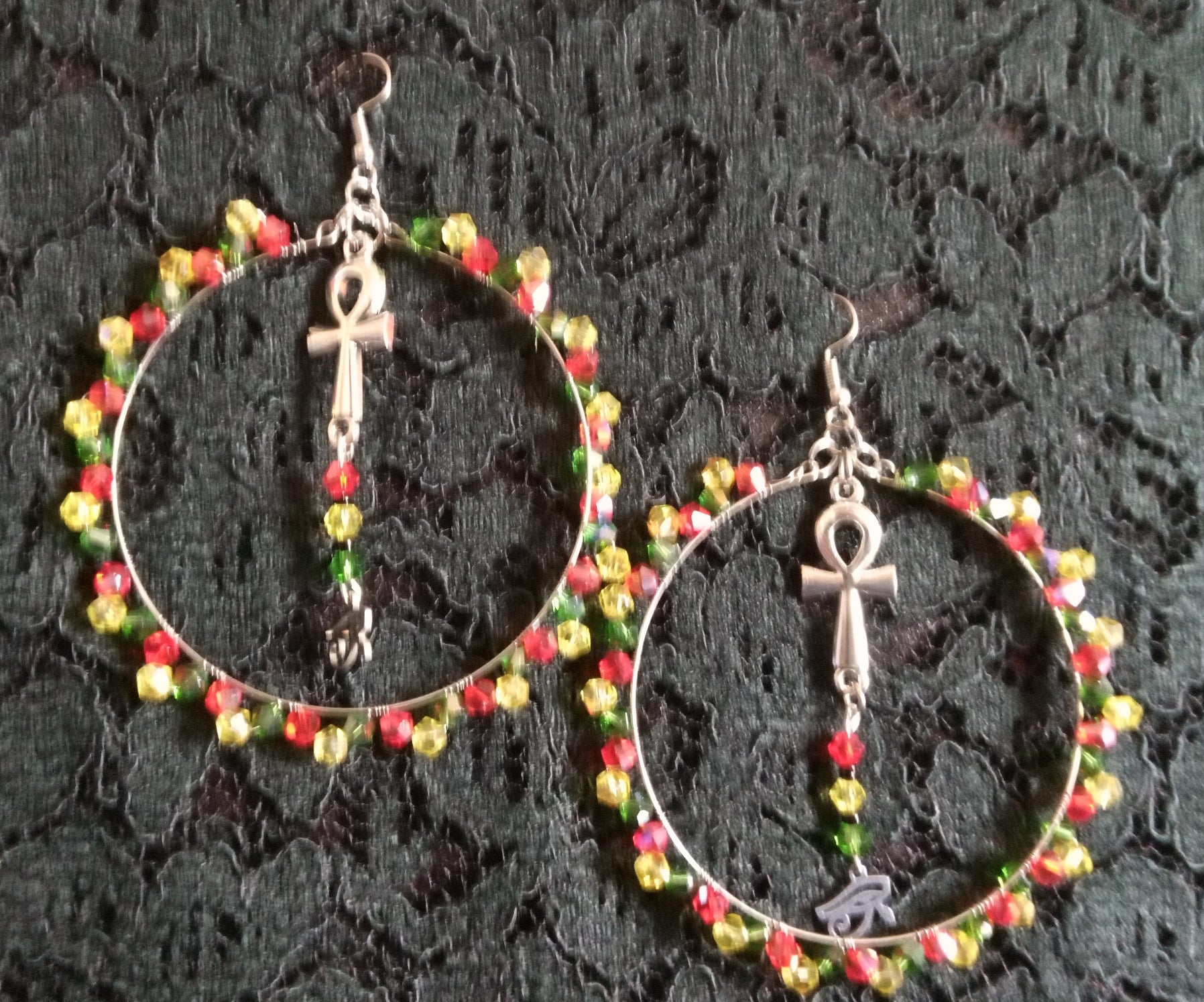 RASTA GURL HOOPS