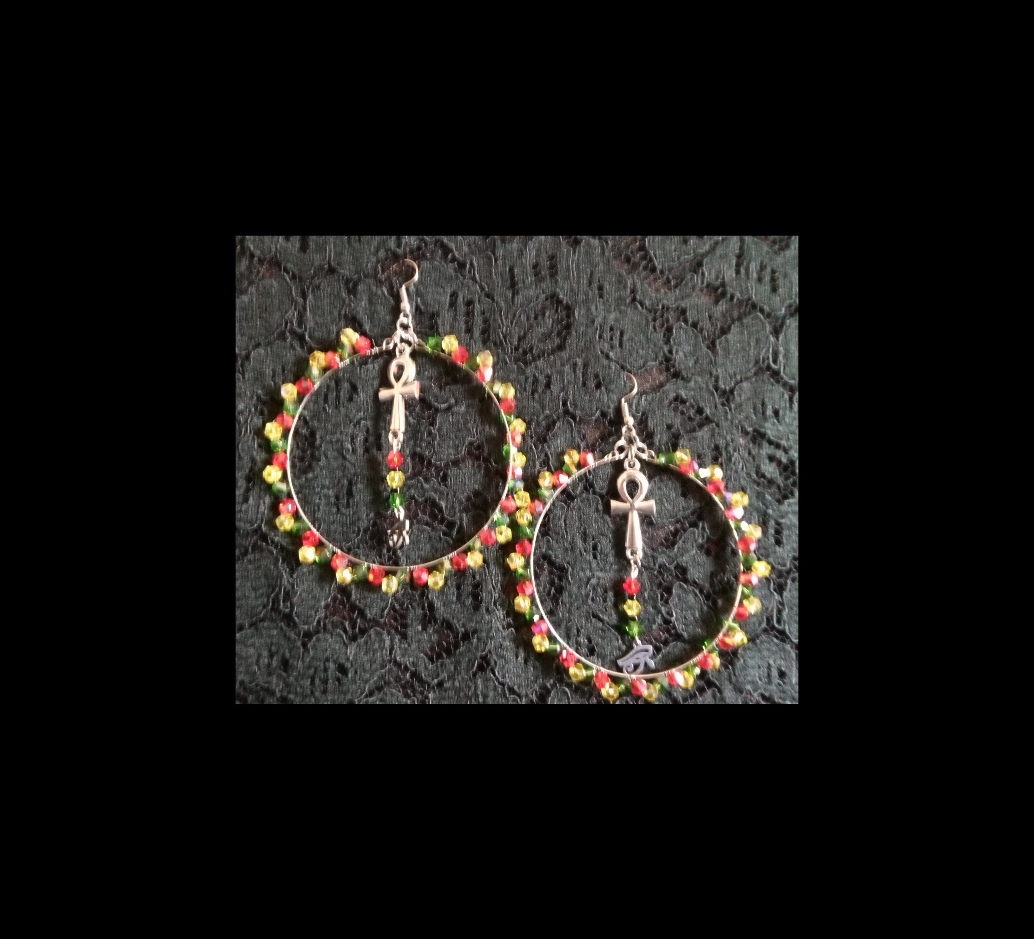 RASTA GURL HOOPS