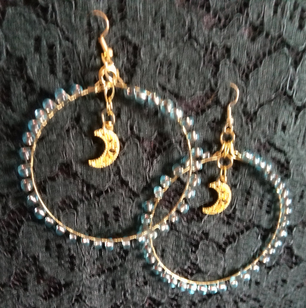 MOON RAIN HOOPS