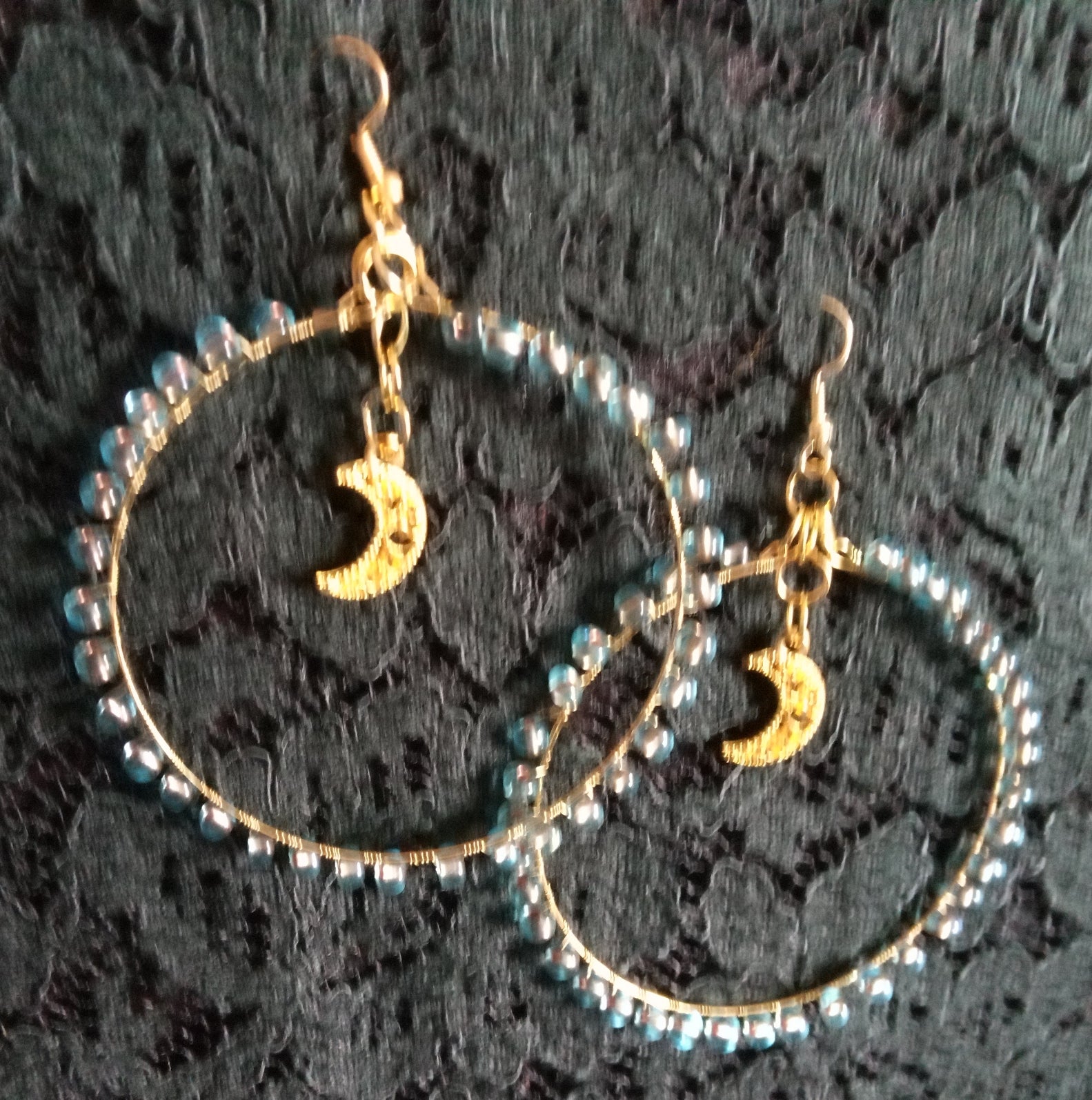 MOON RAIN HOOPS