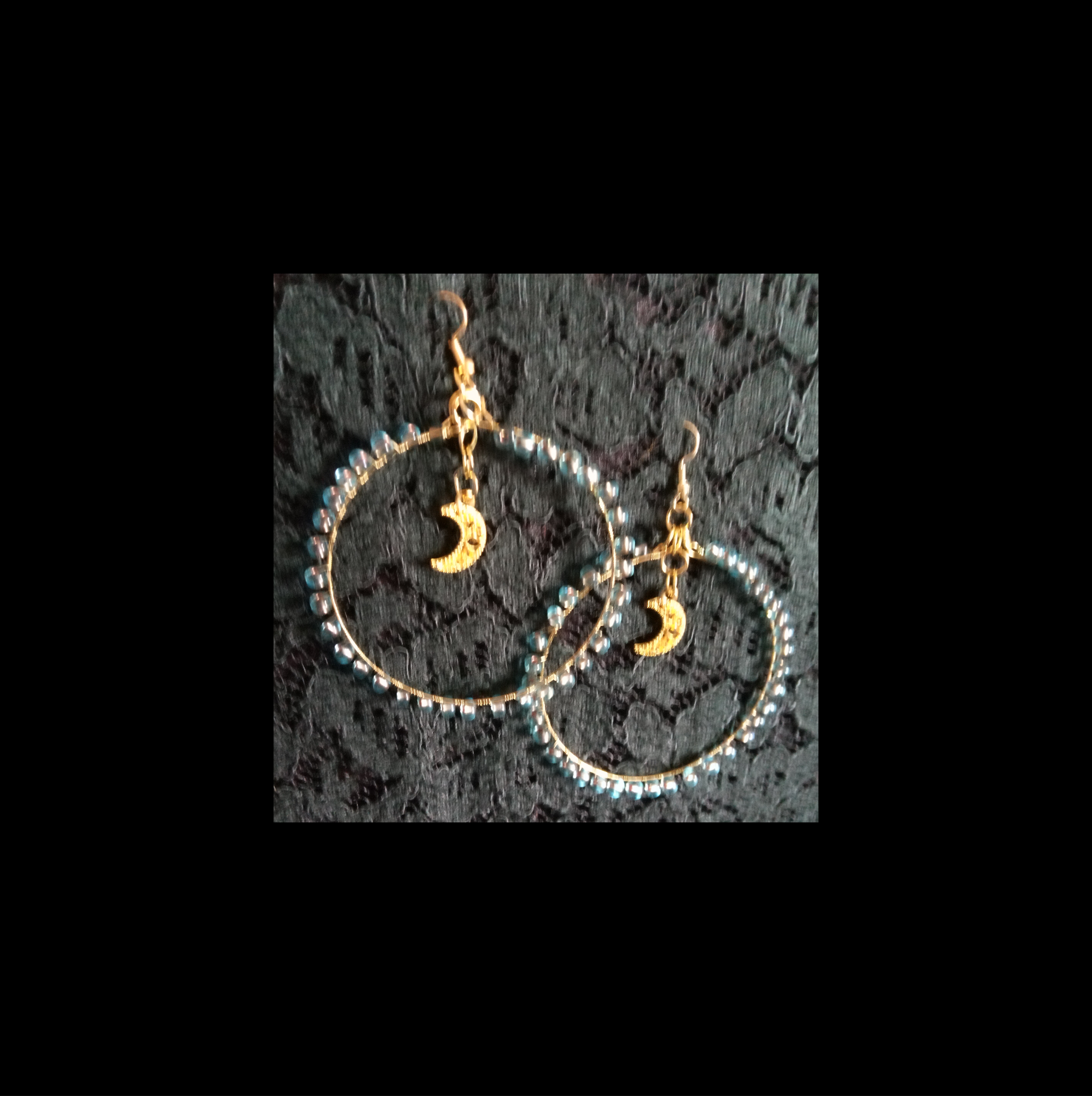 MOON RAIN HOOPS