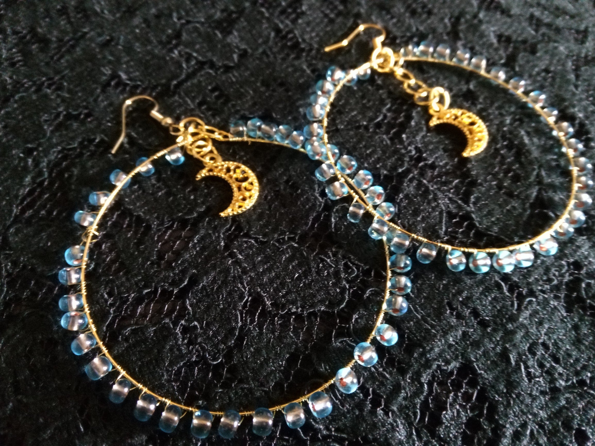 MOON RAIN HOOPS