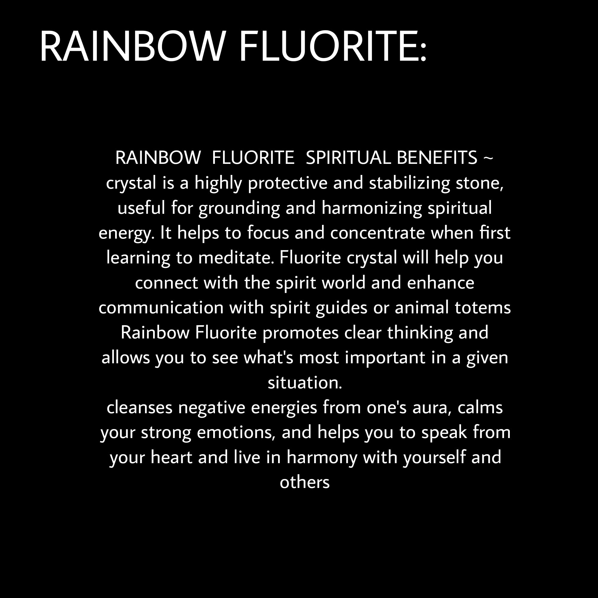 SPIRIT ( RAINBOW FLUORITE)