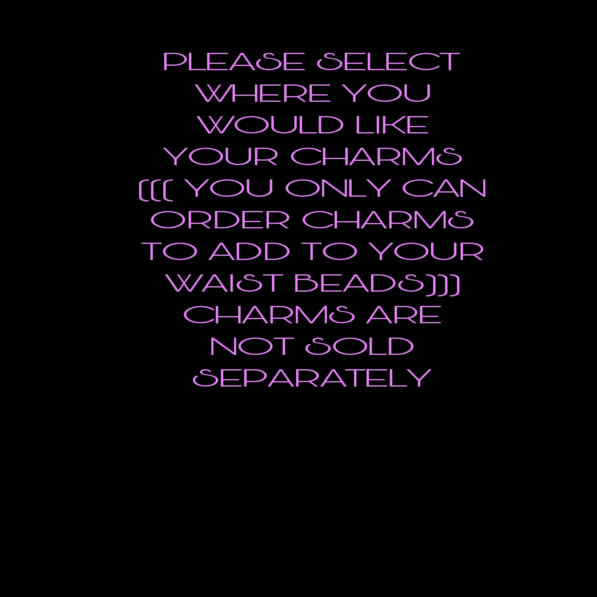 A ADD A CHARM