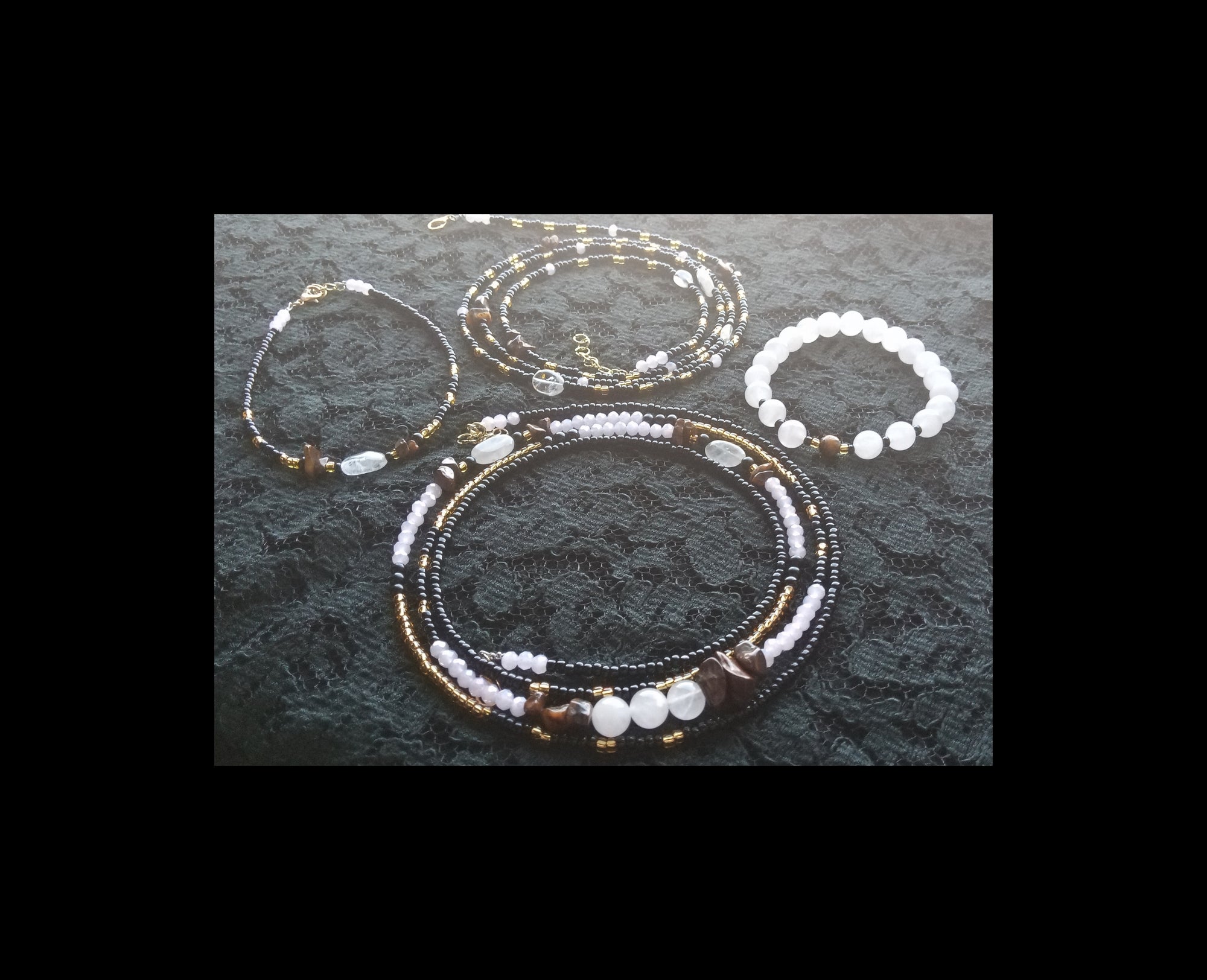 COURAGE TO LOVE ( ROSE QUARTZ & TIGER EYE)