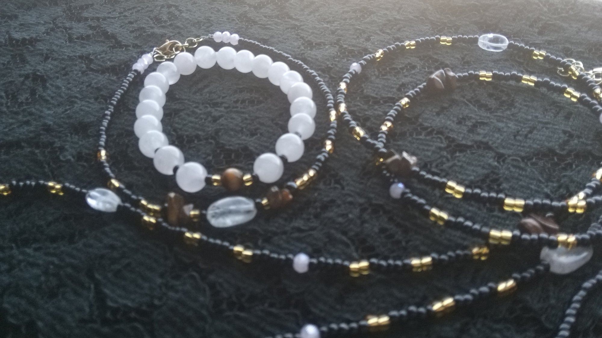 COURAGE TO LOVE ( ROSE QUARTZ & TIGER EYE)