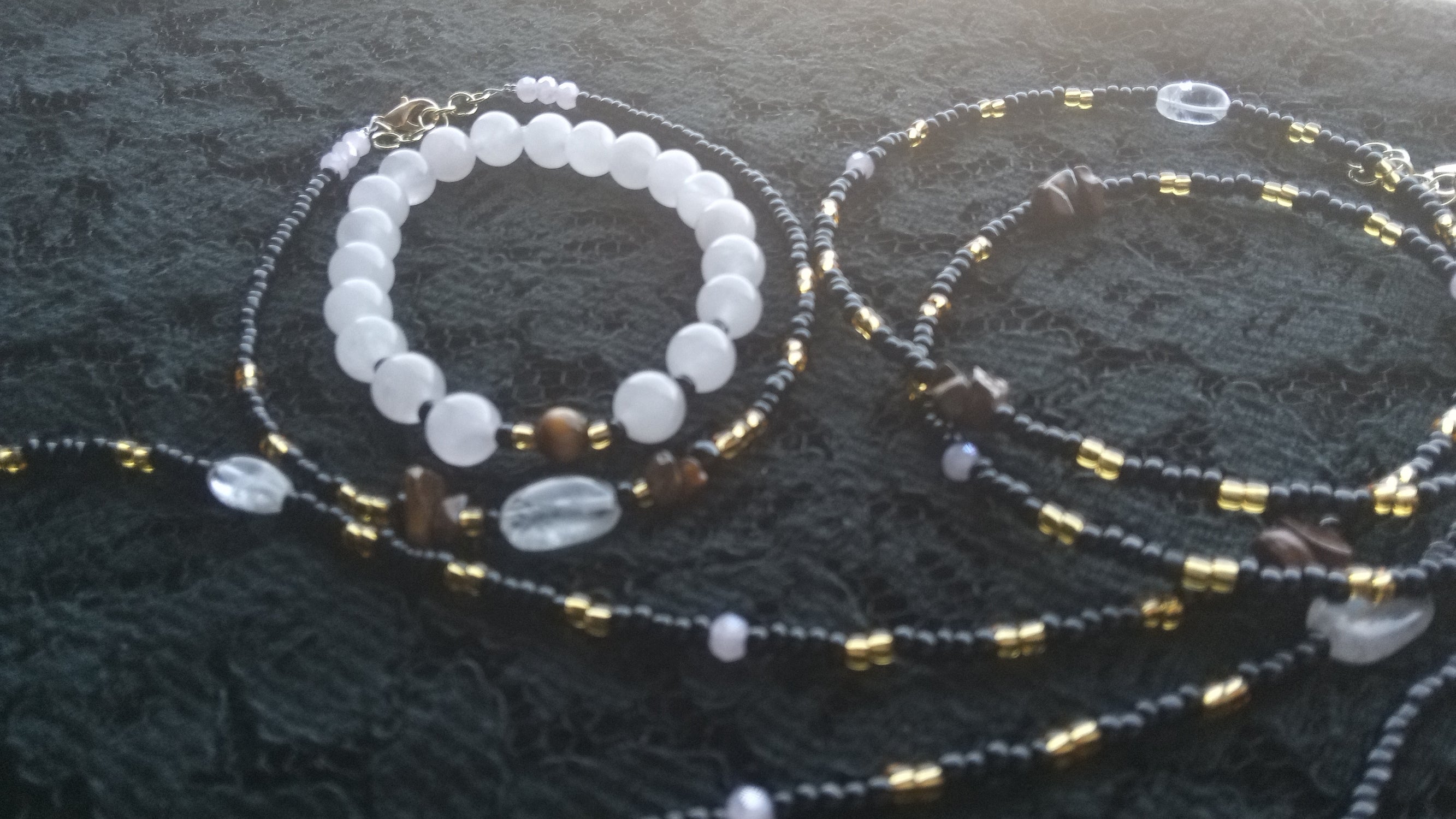 COURAGE TO LOVE ( ROSE QUARTZ & TIGER EYE)