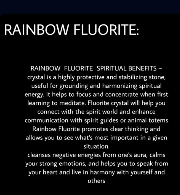 HER PROTECTION ( RAINBOW FLUORITE)