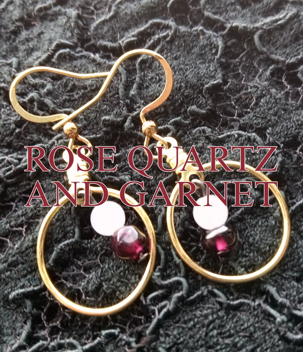 GEM DROPS ( DROP EARRINGS)