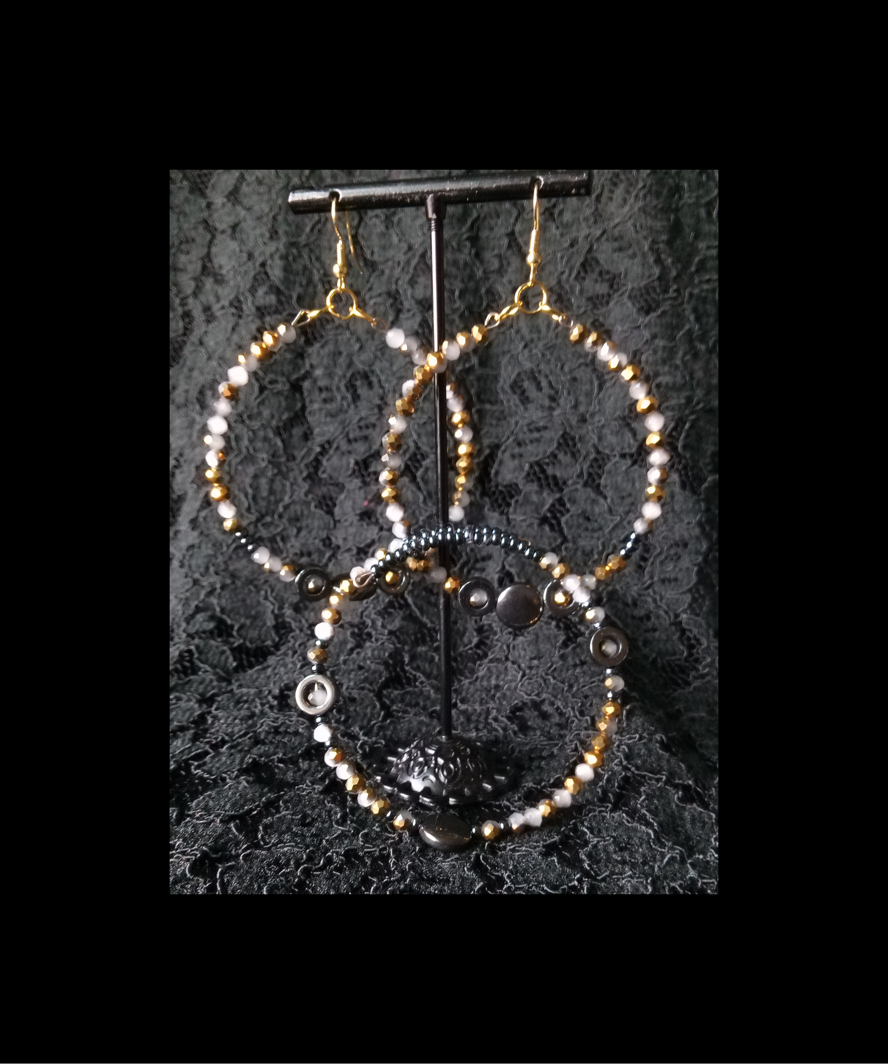 SHE AFFIRMS ( CUFF BRACELET HOOP EARRINGS)