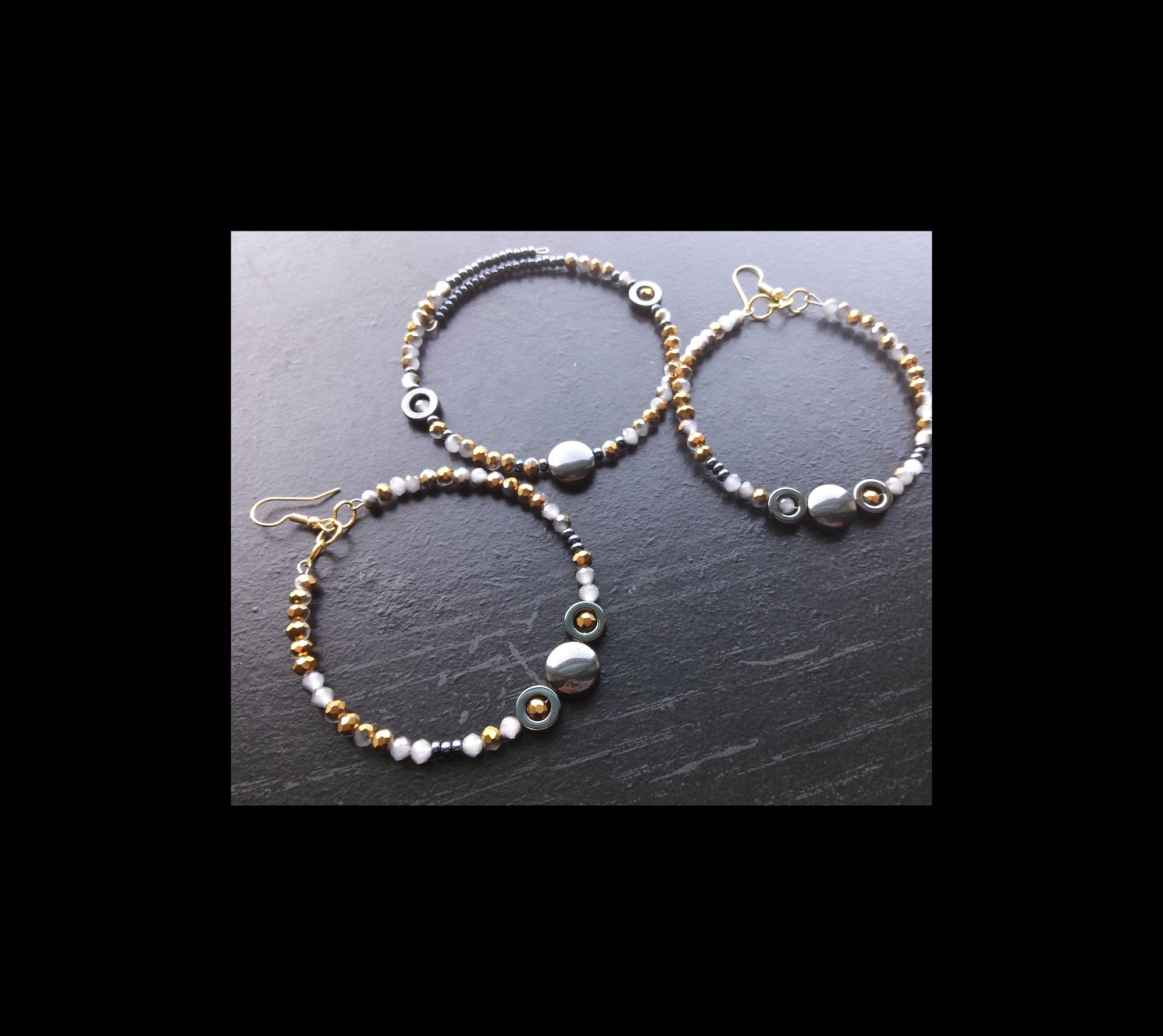 SHE AFFIRMS ( CUFF BRACELET HOOP EARRINGS)
