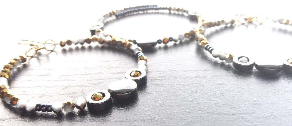 SHE AFFIRMS ( CUFF BRACELET HOOP EARRINGS)