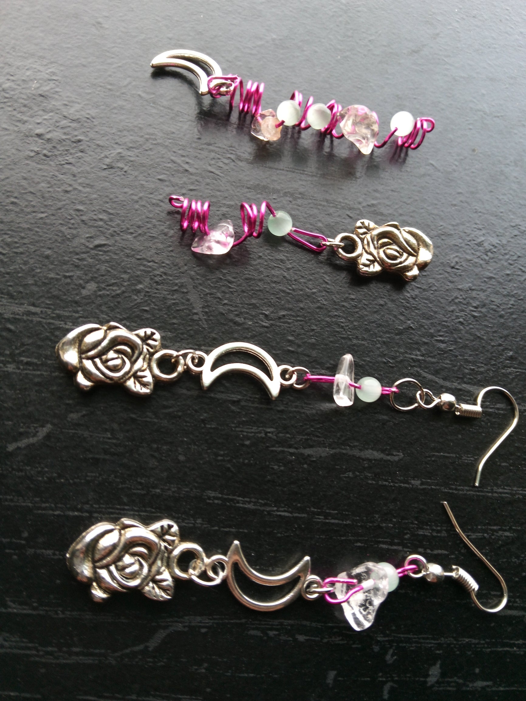 CALL HER ROSE ( CLEAR QUARTZ LOC JEWELRY SET)