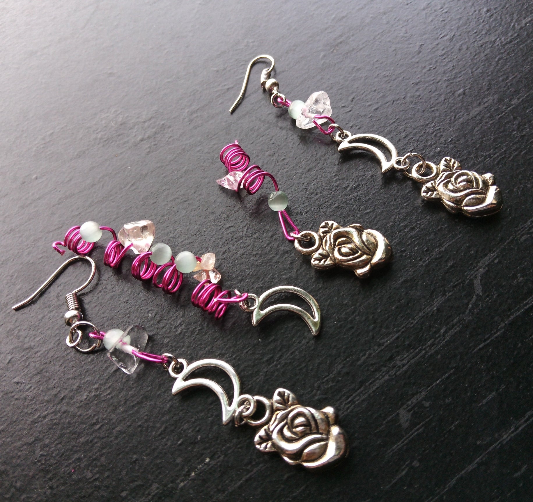 CALL HER ROSE ( CLEAR QUARTZ LOC JEWELRY SET)