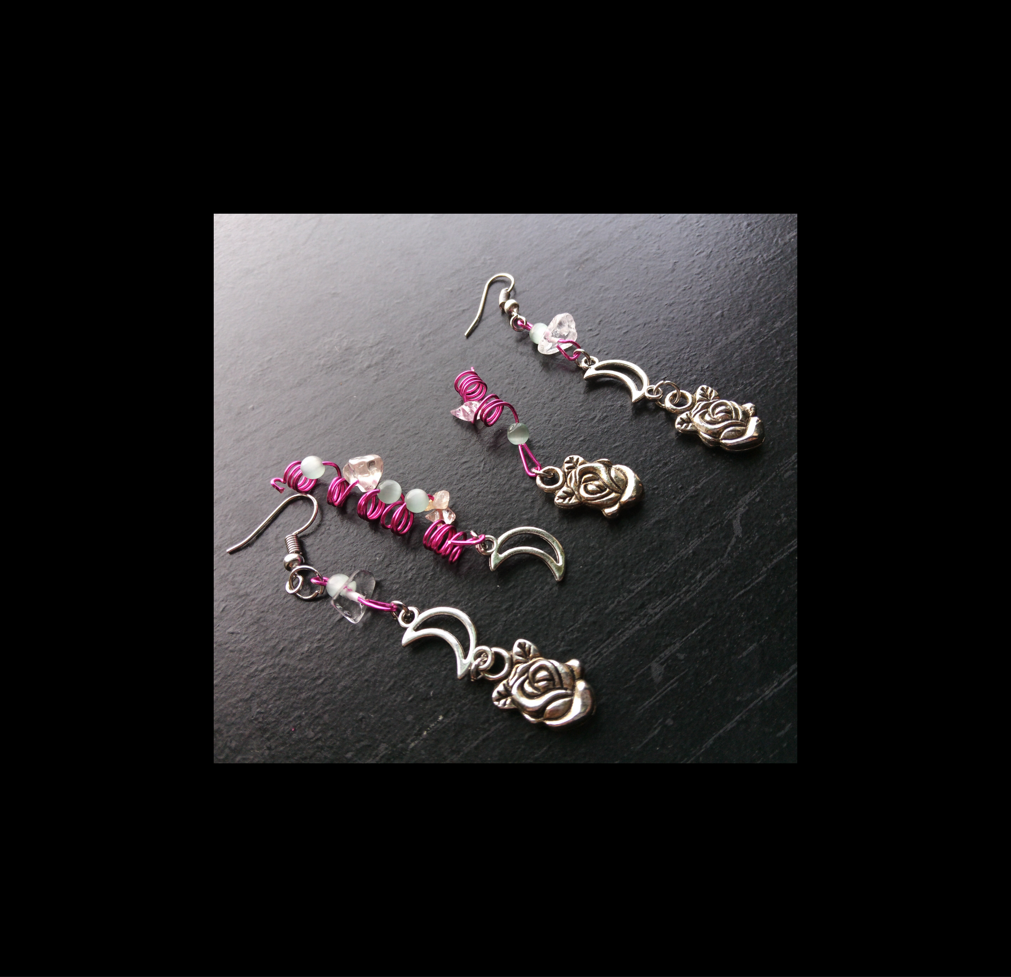 CALL HER ROSE ( CLEAR QUARTZ LOC JEWELRY SET)