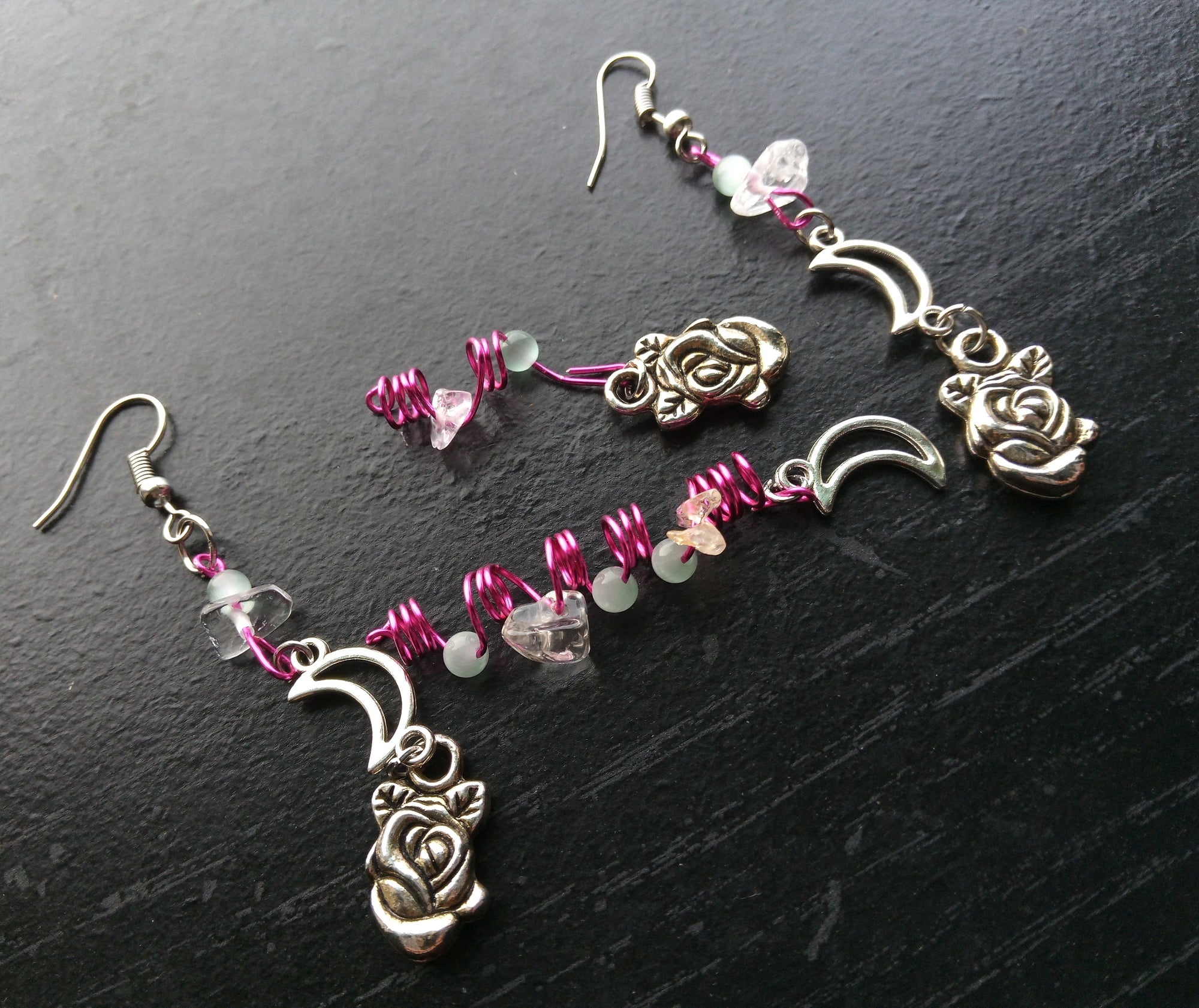 CALL HER ROSE ( CLEAR QUARTZ LOC JEWELRY SET)
