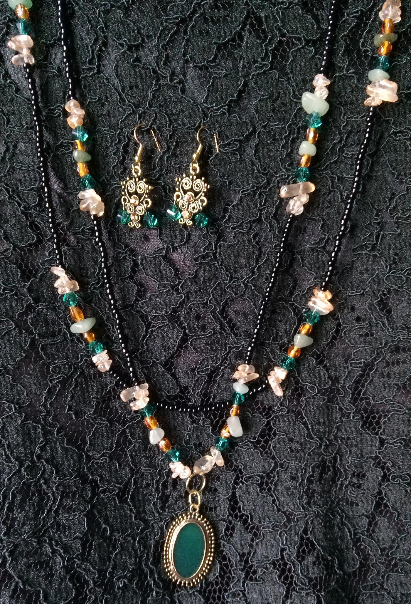 GREEN AVENTURINE MULTI WAY BODY NECKLACE