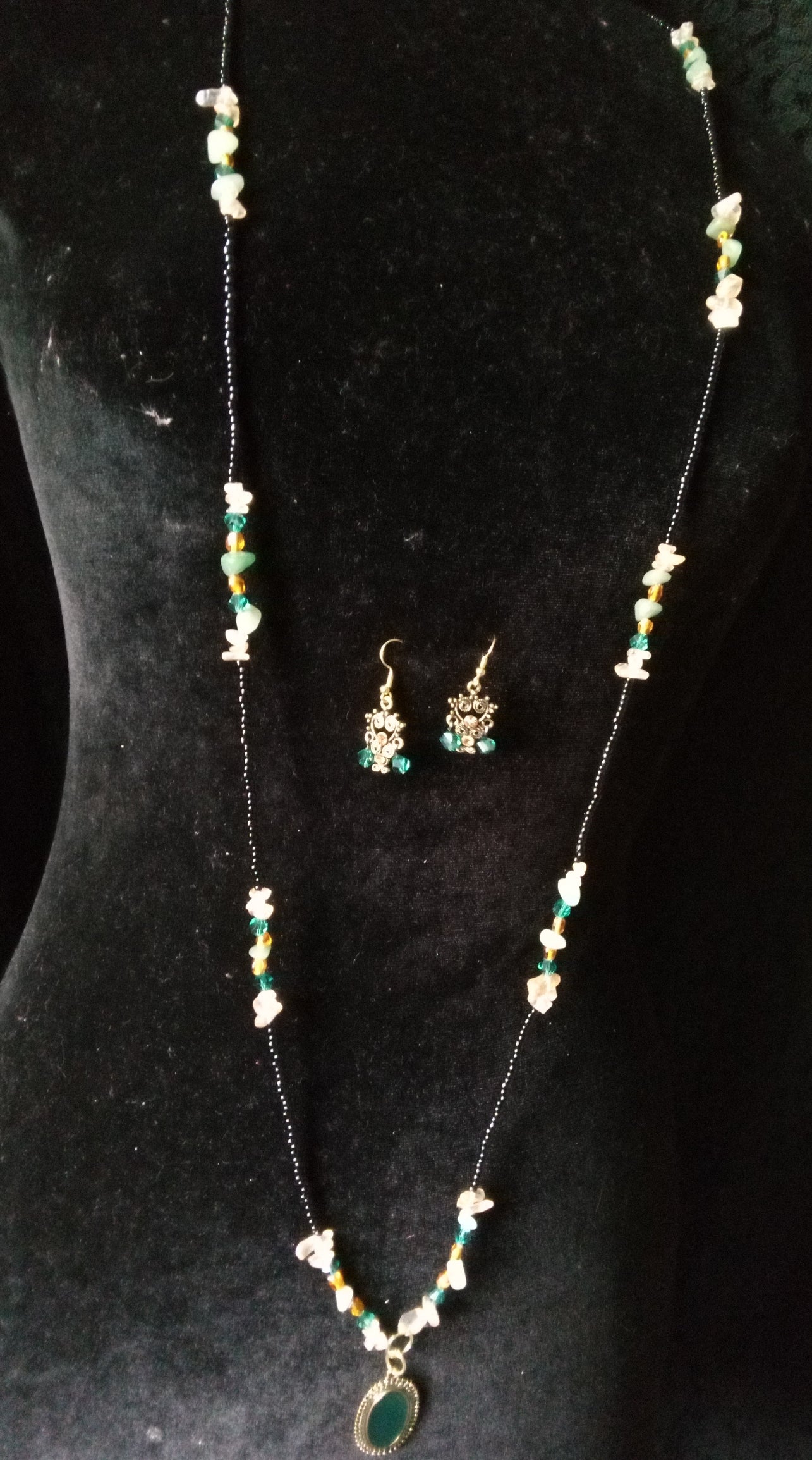 GREEN AVENTURINE MULTI WAY BODY NECKLACE