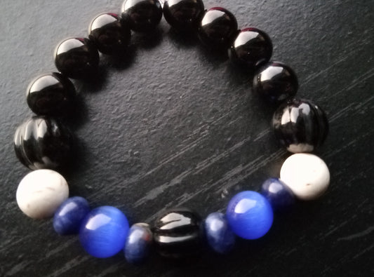 REALMS (sodalite, howlite ,cat eye  )