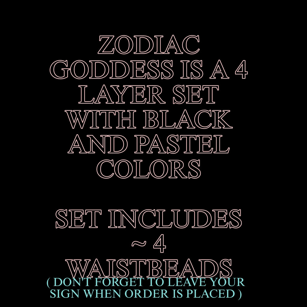 ZODIAC GODDESS ( TIE  SET ) ADD YOUR SIGN