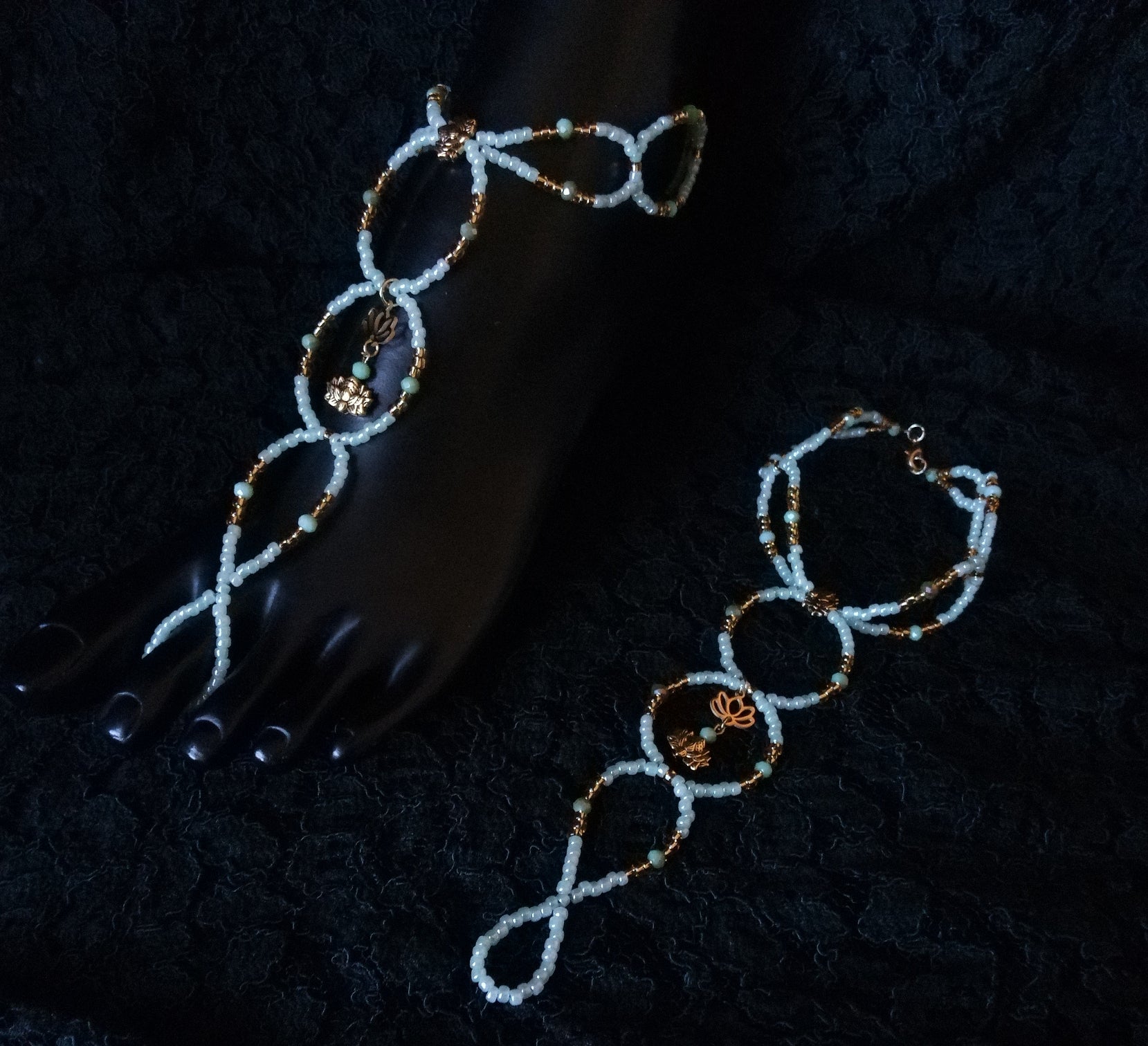 LOTUS FLOWER MATCHING FOOT JEWELRY