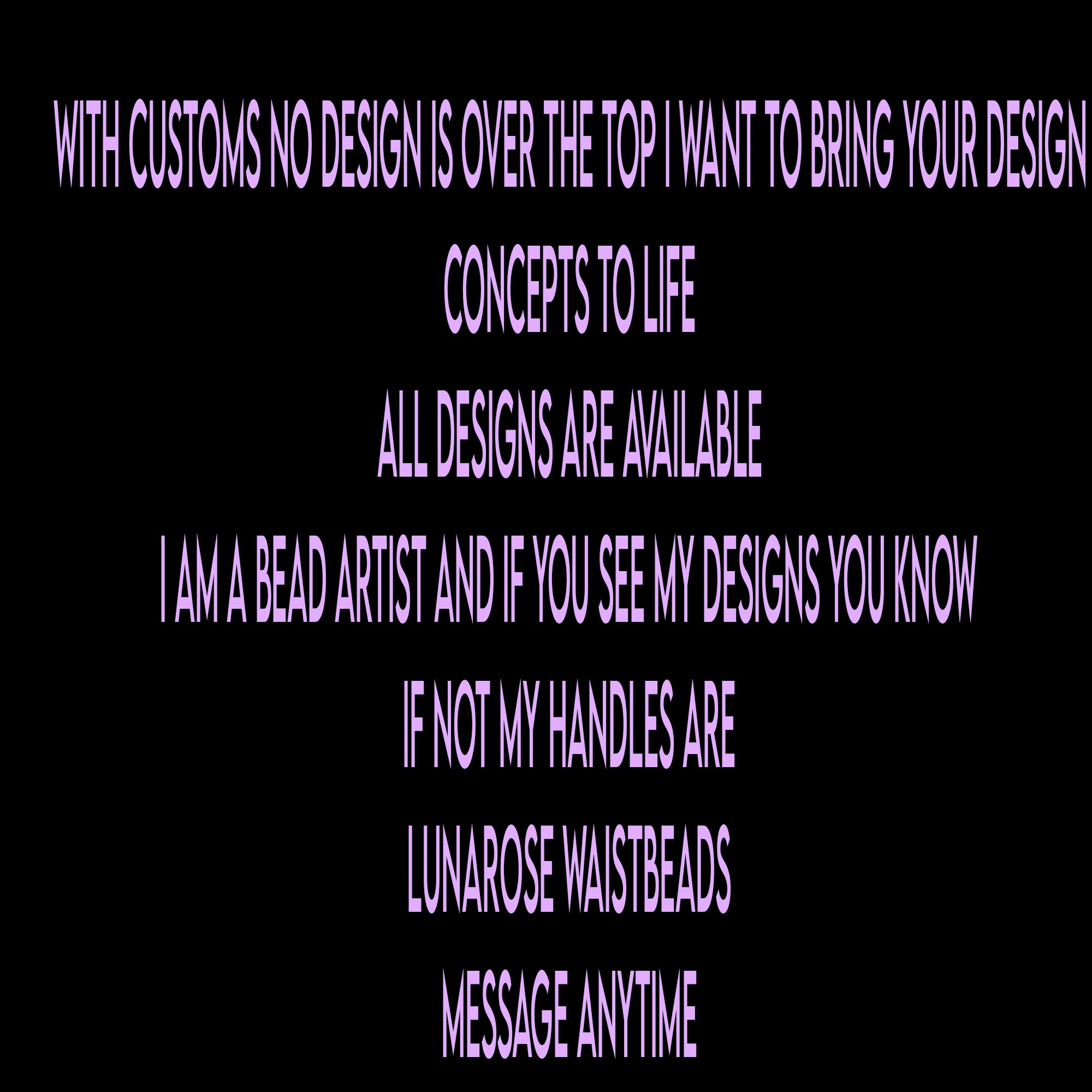 CUSTOM GODDESS BEAD CONSULTATION