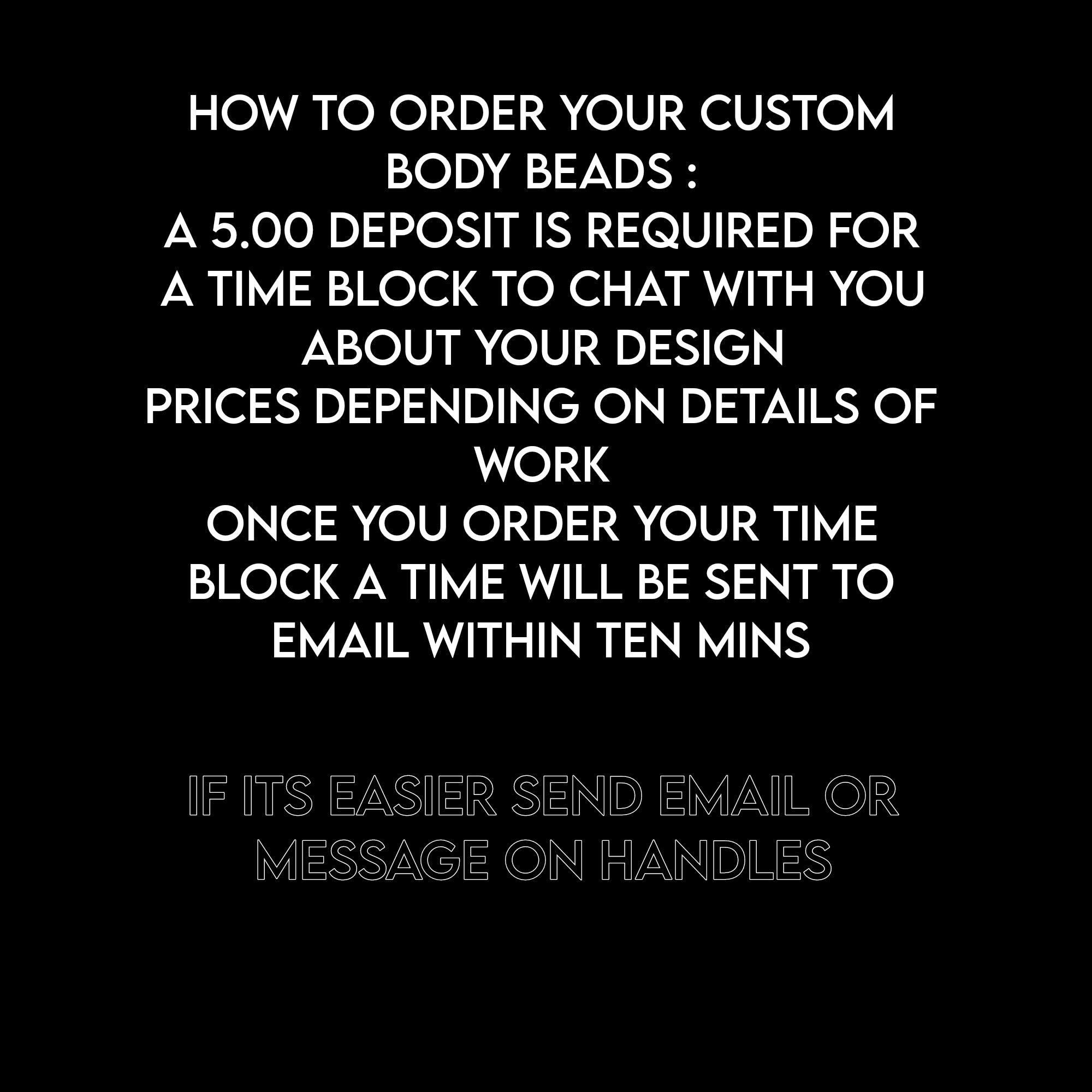 CUSTOM GODDESS BEAD CONSULTATION