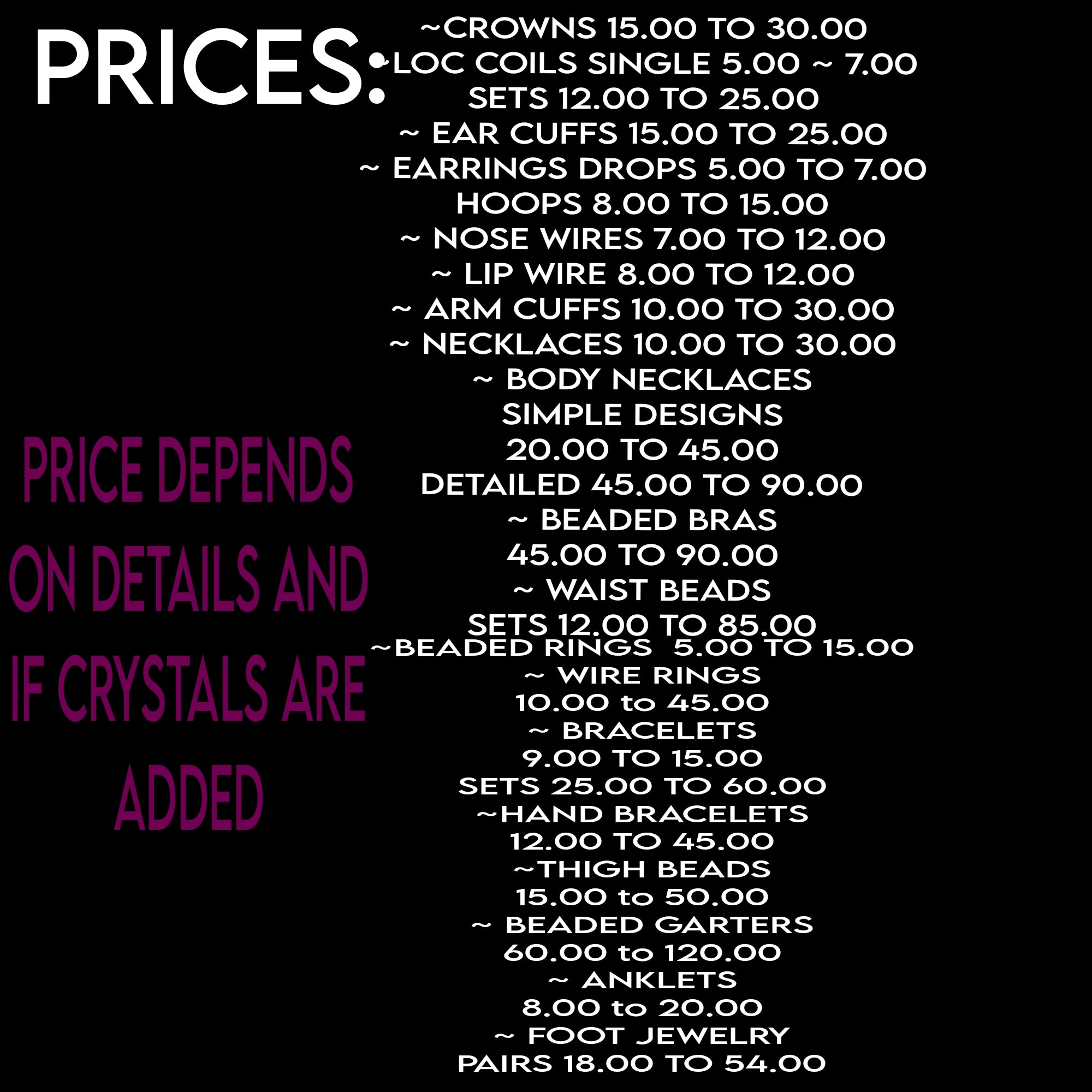 CUSTOM GODDESS BEAD CONSULTATION