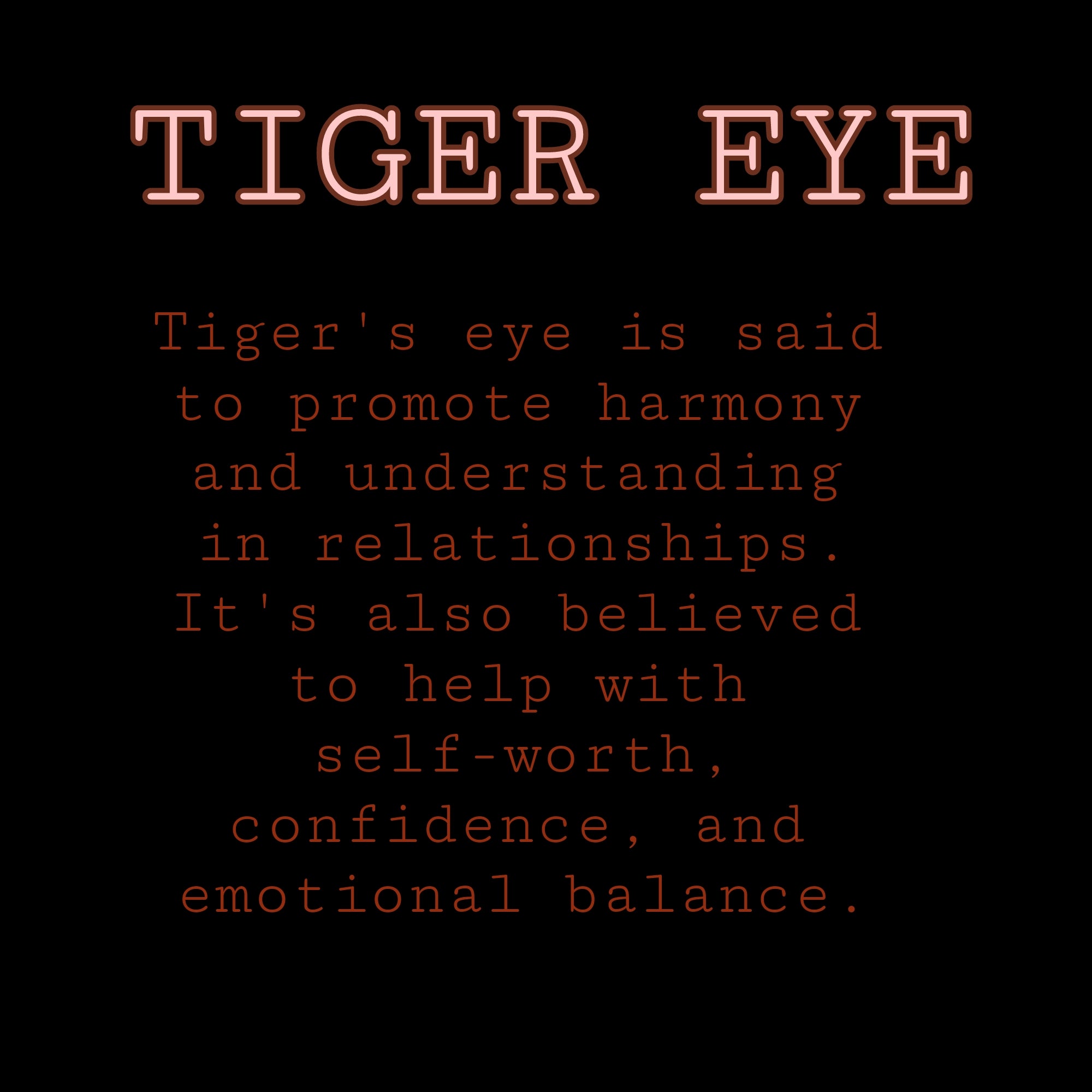 HER PROTECTION...HIS BALANCE ( TIGER EYE HIS&HERS SET )