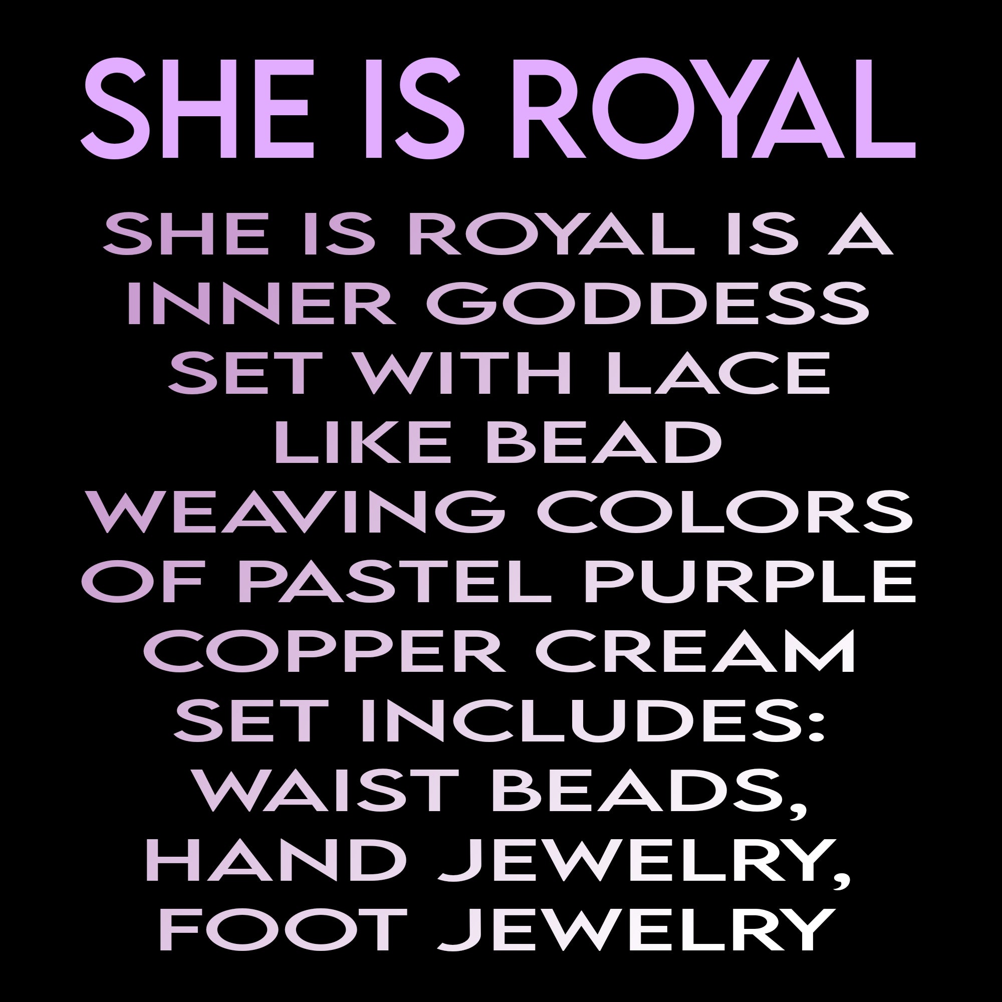 SHE IS ROYAL( AMETHYST SET )