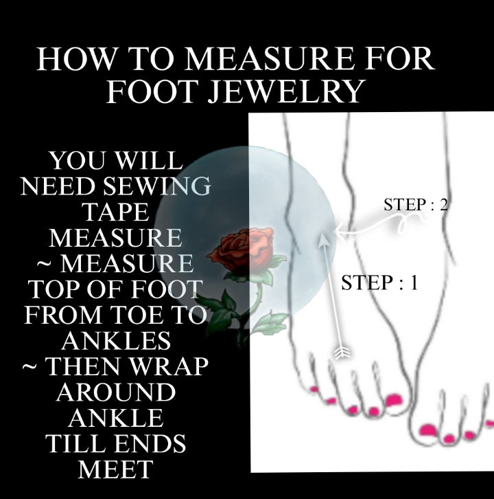 SHE WALKS ON THE MOON ( STRETCH FOOT JEWELRY)