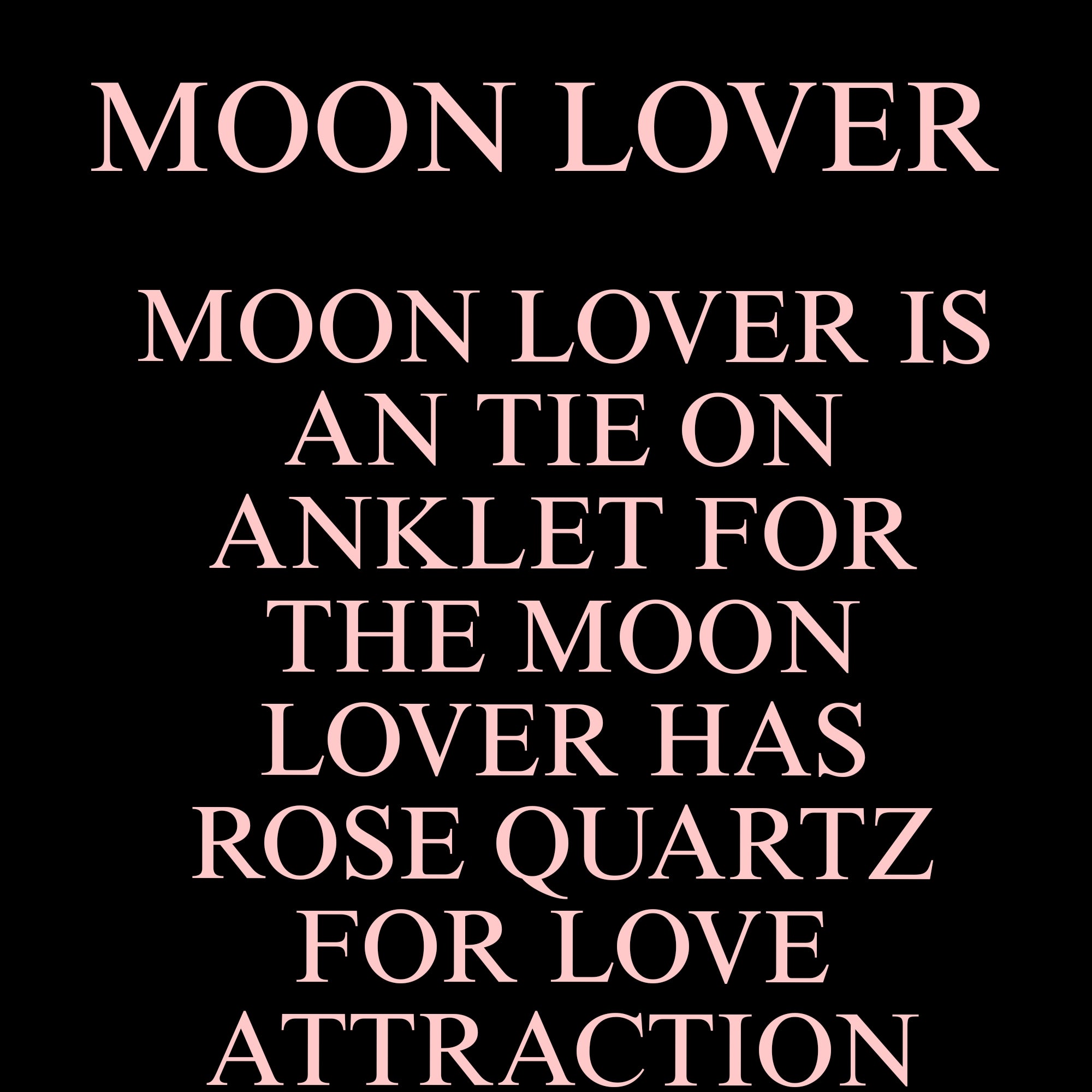 MOON LOVER ( TIE ON ANKLET )